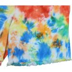 BP NWT . Womens Small Tye-Dye Elastic Waist Shorts Raw Hem Pockets HIgh Waist Photo 14