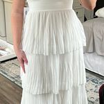 JC Penny White Layered Midi Dress  Photo 3