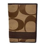 Coach Brown Signature Passport Holder Photo 0
