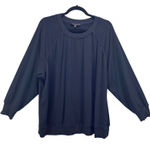 Jane and Delancey  Fleece Lined‎ Sweatshirt Black 2X Photo 0