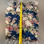 Vintage 90’s Lady Dorby Floral 2 Piece Top & Skirt Large Blue Photo 7