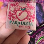 Paradizia Colorful Silky Swim Cover Up Kaftan Poncho Tie Dye Sequin Boho One Sz Pink Size undefined Photo 7