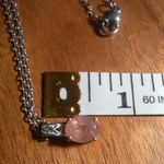 Cherry Tanzurine Sterling Silver Pendant Stainless Steel Necklace Pink Photo 4