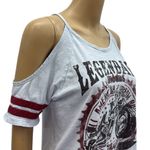 Shyanne  Cotton Cold Shoulder Western Biker Motorcycle Graphic Tee Womens Medium Photo 3