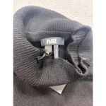 Paige  NWT Raundi S Black Wool Sweater Black Asymmetrical Cutout Turtleneck Knit Photo 8