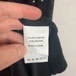 Faeriesty Womens medium black sequin mermaid dress deep v neck prom dance formal Photo 8