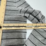 J.Jill Top Womens Small Grey Striped Textured Patch Pocket Knit Tunic Cotton Photo 10