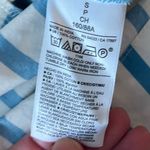 Old Navy  Teal and White Striped Shirt Dress Photo 12