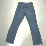 Everlane The Kick Crop Demi Bootcut Frayed Hem High Rise Blue Jeans 25 Photo 2