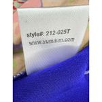 Yumi Kim  Anthropologie Blue Floral 100% Silk Blouse Top Size S Small EUC!! Photo 5