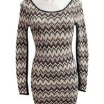 Free People NEW FREE PROPLE COZY CABIN CHEVRON BODYCON SCOOP NECK DRESS M Photo 7