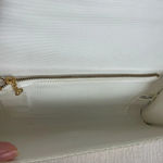 Vintage Beaded Handmade Clutch Evening Handbag Ivory Satin Formal Party‎ Bag White Photo 4