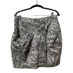 Cloth & Stone  Animal Print False Wrap Skirt Black Tan Sz M 100% Cotton NWT Photo 2