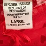 Inner Most Red Heart Print See Through Negligee Chemise Gown Large Photo 5