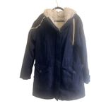 ZARA ✨ Trafaluc Cargo Parka Navy Sz Large Coat✨ Photo 1