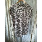 H by Halston H Halston Studio Soft Blush Abstract Animal Scoop Neck Hi Low Pullover Blouse M Photo 2