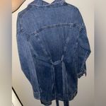 idem Ditto  Long Sleeve Denim Dress Button Up with Belt Loop Tie Photo 1