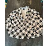Unique Vintage Beetle Juice Blazer 4X Black/White Plaid Plus Size Women's Jacket Photo 3
