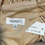 Faeriesty NWT Gold/Champagne Embellished Sequin Gown for Prom Size Small Gold Photo 13
