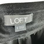 Loft NWOT Black Velvet Straight Leg Elastic Waist High Rise Pants Size S Photo 3