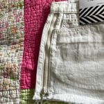 Free People • Sandrine Rose Cut Off Side Zipper White Denim Jean Shorts Size 26 Photo 6