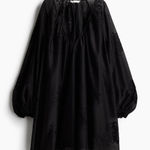 H&M  Black embroidered dress XS Photo 0