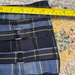 Plaid kick pleated skirt Blue Size 18 Photo 5
