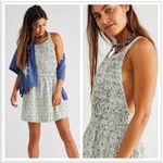 Free People  Petunia floral printed mini dress in ivory Photo 1