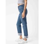 Nature Denim  Size 6/ 28 Medium Stone Wash Denim High Rise Mom Jeans Casual Photo 2