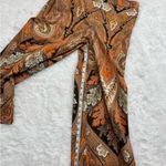 Kobi Halperin Laura Paisley Cropped Pants Orange Size 6 Photo 3