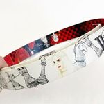 Disney White Queen Alice In Wonderland Reversible Leather Belt Photo 0