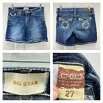 Big star thick stitch denim jean bermuda shorts women's 27 Photo 1