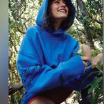 Free People Movement FP Movement At My Best Embroidered Sweat Hoodie In Steller Blue Size:S All embroidered  No refunds or cancellation’s  Photo 4