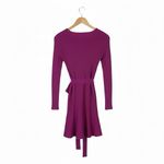 idem Ditto  Ribbed Wrap Dress Womens S Pink Belted Romantic Feminine Photo 3