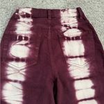 PacSun  Raspberry Tie Dye High Rise Straight Leg Jeans Photo 6