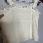 Twinset ivory white knitted ruffle cami top kids 14 women S Photo 5