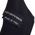 Emporio Armani  Made in Italy Black Micro Polka Dot Dress Photo 8