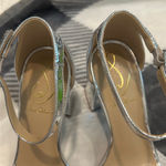 Sam Edelman  Daniella Mirror Metallic Ankle Strap Dress Sandals Photo 3