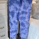 The Comfy Joggers Tie Dye Cotton Sweatpants Periwinkle Blue Womens L Active Lounge Photo 1