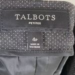 Talbots (4 Petite) Black & White Micro Polka Dot Pencil Skirt Photo 3