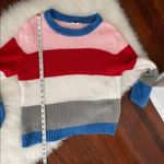 Prómesa Red Pink Stripe Sweater by Promesa Blue White Size s/m Photo 4