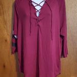 PINK - Victoria's Secret VS Pink lace up shirt Photo 0