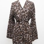 Nanushka. Johanna Leopard Print Twist Mini Dress Brown Size XS Photo 1