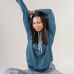 Feat Womens BlanketBlend Move Hoodie Sz XXL Outdoor Sport Gym Hiking Blue Photo 0