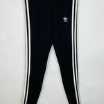 Adidas  Cotton Jersey 3 Stripe Leggings Black White Sz Small Photo 1