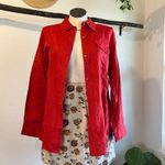 Lululemon Travel Smith Red 100% Linen Long Sleeve Button Down Shirt Size XL NEW Photo 9