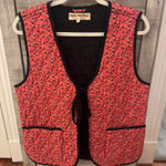 Free People  Quilted Vest red floral  Photo 0