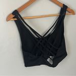 Black Luvapole Pole Dance Fitness Strappy Sports Bra Size M Photo 2