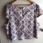 Jessica Simpson NEW NWT Plus Size Lexi Embellished Paisley Crop Top Beaded Boho Photo 5