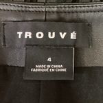 Trouve Black Frill High Waisted Vegan Faux Leather Western Cowboy Mini Skirt 4 Photo 3